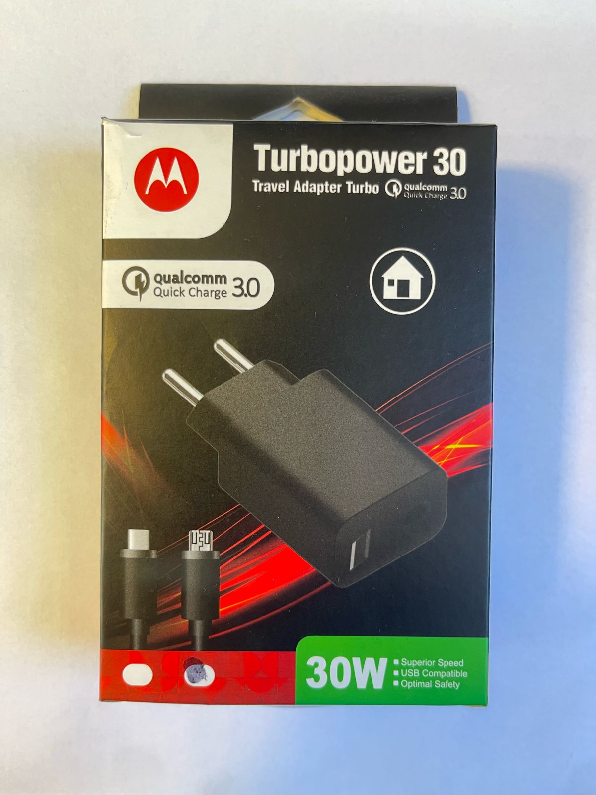 Carregador Motorola V8 30W