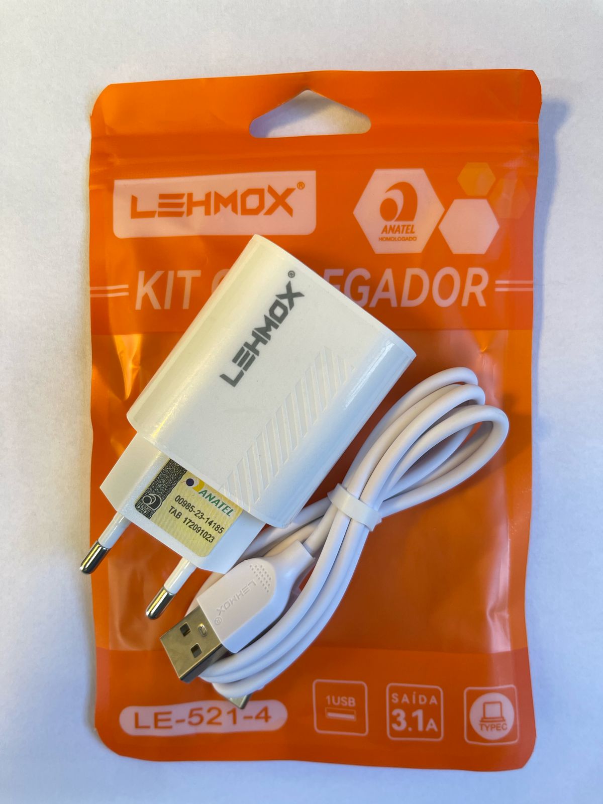 Carregador Tipo C 3.1A LE-521-4